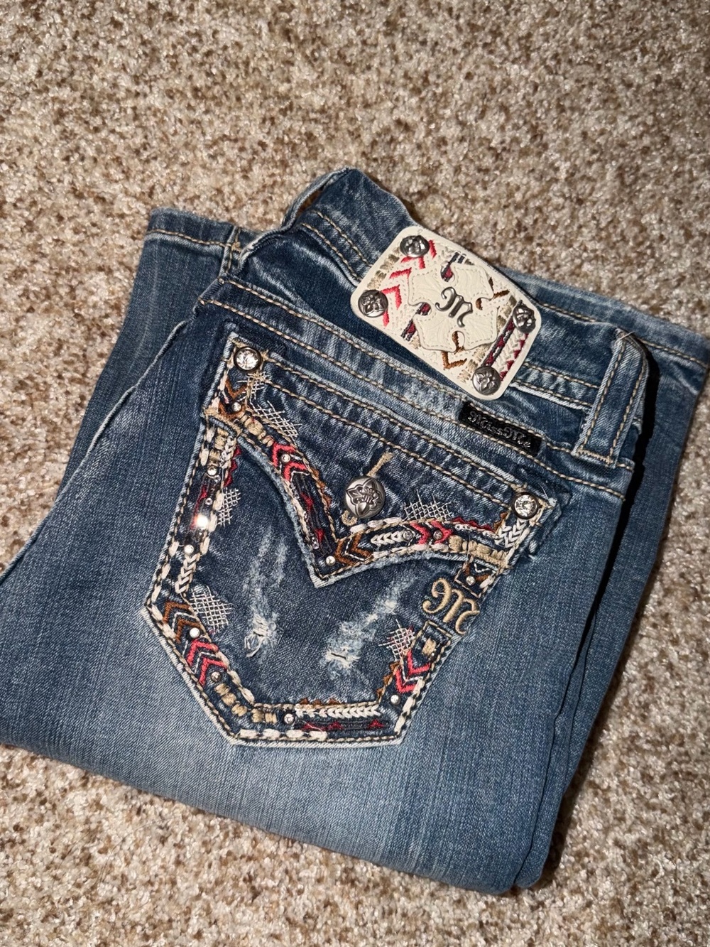 TALL Miss Me Dark Blue Jeans